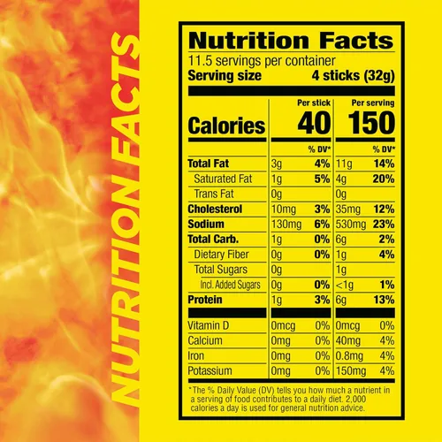 Miniatura 2 de Slim Jim Palitos de carne ahumada, sabor original, 0.28 onzas de proteína por porción, tamaño de aperitivo, 0.28 onzas (46 unidades)