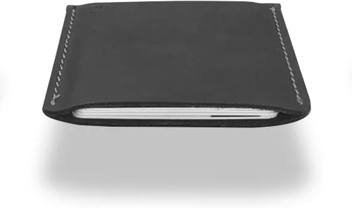 Miniatura 5 de Modern Carry - Funda delgada de cuero para tarjetas de crédito, Funda para tarjeta Gris Medianoche, Moderno