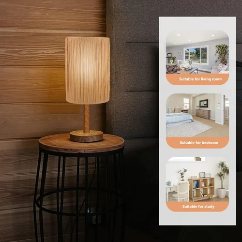 Miniatura 3 de Pantalla de papel para lámpara de pie para sala de estar, estudio, dormitorio, fácil de instalar