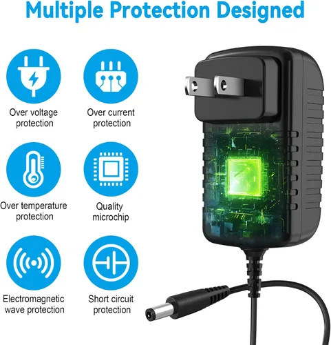 Miniatura 2 de PK-Power Adaptador de CA para LifeSource UA-767, 787 y 774 Series Monitor de presión arterial digital Plus Partes: TB:233 / TB233 / TB-233 / TB:181
