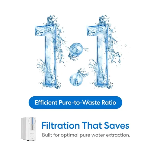 Miniatura 8 de Sistema de filtro de agua sin tanque Brio SIMPL de ósmosis inversa para agua potable limpia Filtración RO de 0.0001 micras de 4 etapas debajo