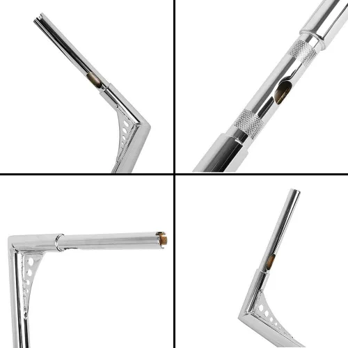 Miniatura 5 de Green-L Manillar Ape Hanger de 16 pulgadas de altura de 1.25 pulgadas apto para Harley Touring Electra Glide Baggers FLHT Dressers FLHTC 1982