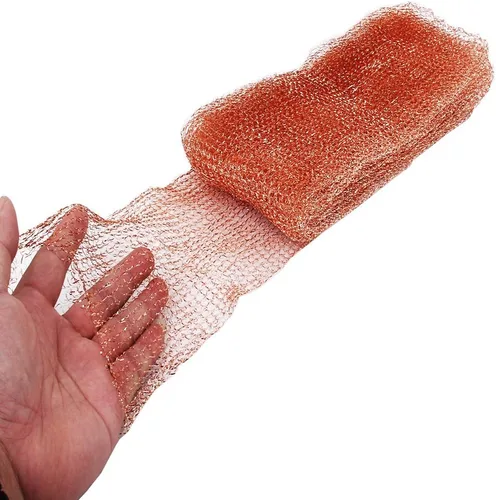 Miniatura 3 de HICI PCO Rollo de malla de cobre, destilación de malla, tela de relleno de cobre, relleno de agujeros para bricolaje, malla de alambre de cobre 100%