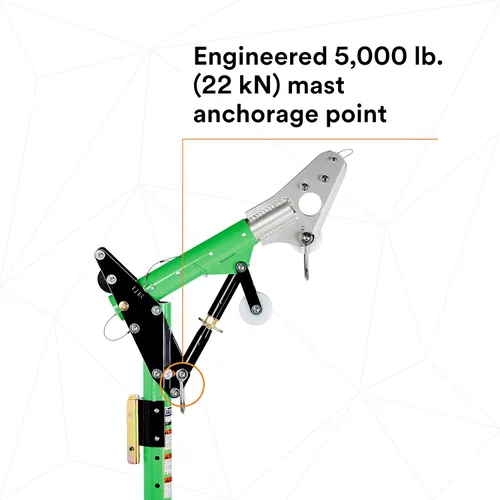 Miniatura 5 de 3M DBI-SALA Advanced 8518001 Davit Componente, 11-1/2" "-27-1/2" Desplazamiento Ajustable Mástil de Davit Superior Con 33" "- 43" Altura del Punto