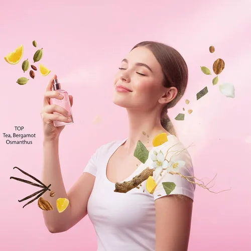 Miniatura 3 de Bloom Explosion Eau de Parfum para mujer, 3.4 fl oz, fragancia en aerosol con té, bergamota, osmanthus, jazmín, rosa y vainilla