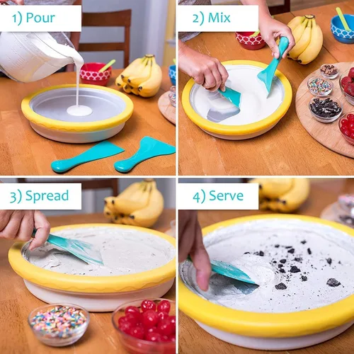 Miniatura 2 de Máquina de helado - Golosinas congeladas en minutos - Ice Cream Time Pan - Yogur congelado, sorbete, gelato - Diversión familiar, alternativa