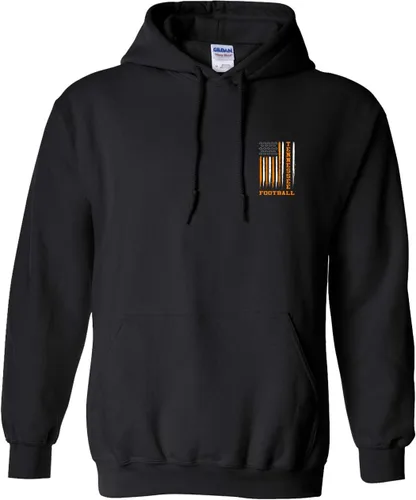 Miniatura 2 de Sudadera con capucha unisex de la bandera americana del color del equipo de fútbol