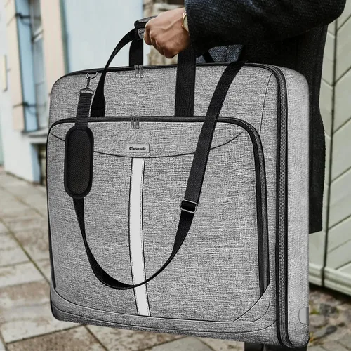 Miniatura 7 de Bolsa de mano para ropa bolsa de viaje grande bolsa de viaje para fin de semana bolsa de vuelo con bolsa de zapatos para hombres y mujeres