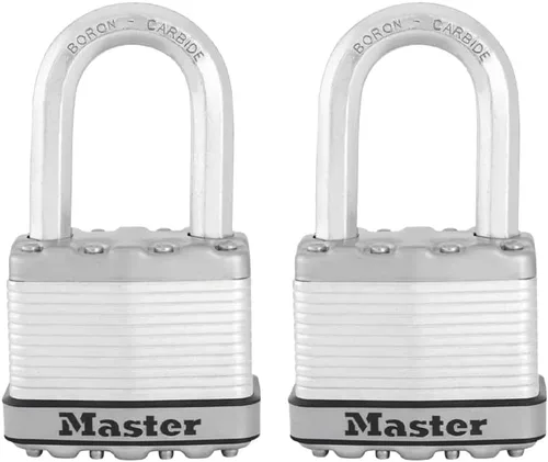 Miniatura 8 de Master Lock M5XDLF Magnum - Candado resistente con llave, 1 unidad, color plateado