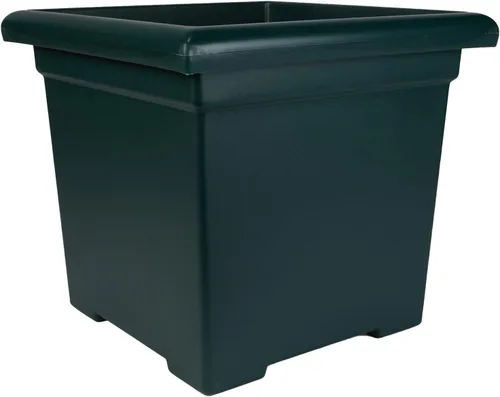 Miniatura 26 de The HC Companies Maceta cuadrada Accent con drenaje – Macetas clásicas para plantas de exterior y plantas de interior – Maceta cuadrada ligera