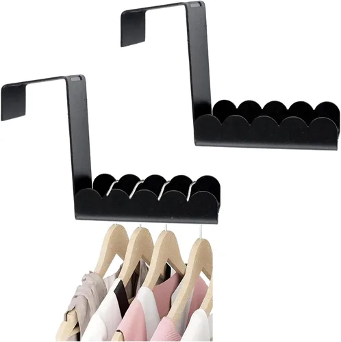 Miniatura 17 de Over Cabinet Door Hooks, 8Pcs Plastic Over Door Single Hooks Multi-Purpose Over The Cupboard Drawer Hooks Space-Saving Hanger Extender Clips Hooks