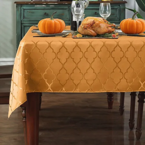 Miniatura 9 de SASTYBALE Servilletas de tela jacquard de 20 x 20 pulgadas, patrón de flores, 4 piezas, sólidas, lavables, cómodas para restaurantes, cenas