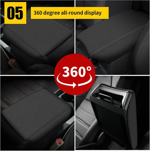 Miniatura 6 de AOMSAZTO Funda de neopreno para reposabrazos y consola central para Honda CRV 2017-2022, negra