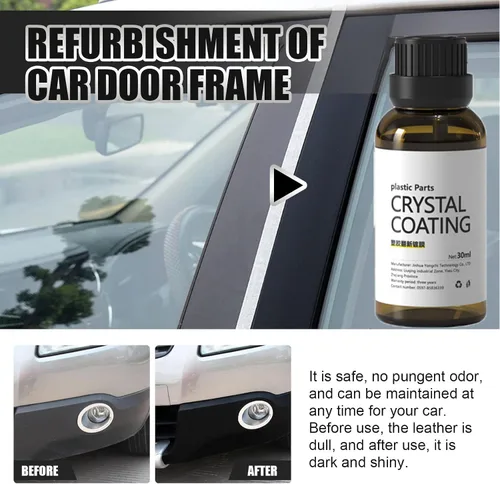 Miniatura 4 de Revestimiento de cristal para plástico del carro, revestimiento de cristal de piezas de plástico, agente de renovación de piezas de plástico para 2