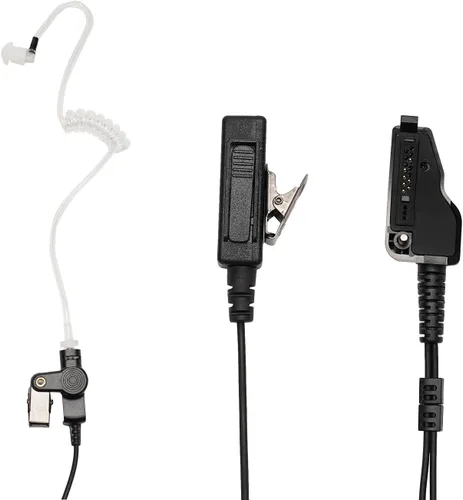 Miniatura 2 de Auriculares con micrófono PTT compatibles con Kenwood NX-200 NX-210 NX-300 NX-3300 TK-280 TK-290 NX5200 NX-5300-K2 P25 Walkie Talkie Radio