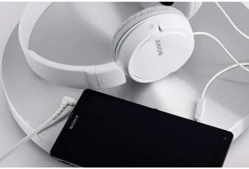 Miniatura 5 de Sony - MDR-ZX110AP Serie ZX Audífonos intraaurales con cable y micrófono, color blanco