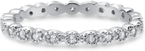 Miniatura 2 de OLIVIASO Anillos de plata de ley 925 para mujer, anillos de boda apilables para mujer, anillos de eternidad para mujer, anillos de promesa
