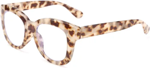 Miniatura 8 de FEISEDY Anteojos de lectura retro de marco cuadrado grueso con lentes de bloqueo de luz azul antideslumbrantes para fatiga ocular digital B2534