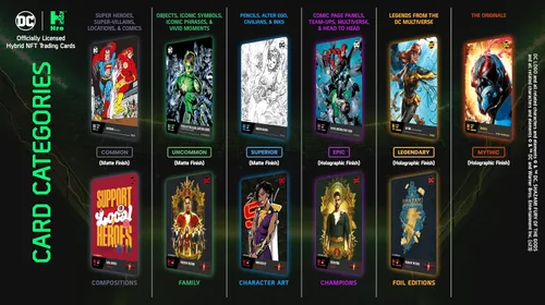 Miniatura 6 de DC HRO Capítulo 3: paquete de 24 cajas Mega Booster, 168 tarjetas comerciales digitales híbridas