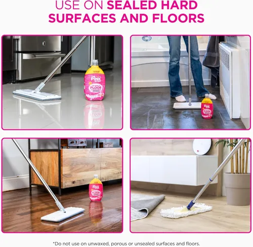Miniatura 4 de Stardrops The Pink Stuff The Miracle Floor Cleaner Spray - Fórmula de chorro y fregona para pisos limpios y brillantes - Secado rápido, acabado sin