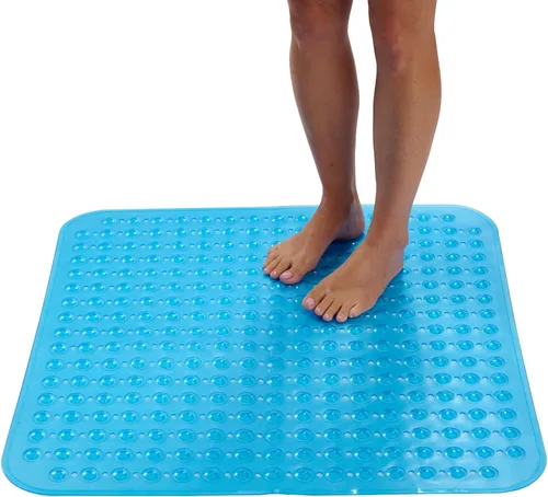 Miniatura 30 de ENKOSI Tapete de ducha extra grande antideslizante – 47 x 32 pulgadas – Tapete de ducha de baño XL – Tapetes de ducha grandes para suelos de ducha