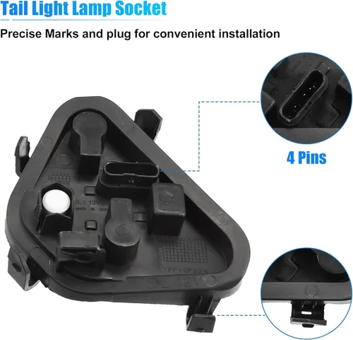 Miniatura 5 de X AUTOHAUX 1 Unidades Trasero Izquierdo Luz Trasera Luz de la Luz Trasera Panel Bombilla Socket W/Plug para BMW 320i 328d 328i 335i 328d xDrive