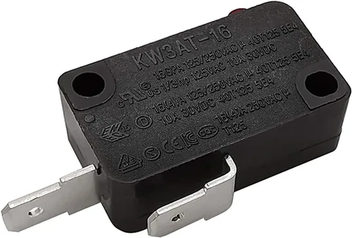 Miniatura 8 de Pieza de repuesto para interruptor de puerta de horno de microondas, 16A 125VAC, KW3AT-16 (compatible con KW3A-16), normalmente cerrado, 1 unidad
