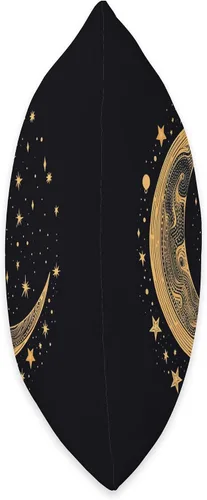 Miniatura 2 de Moon Sun Stars PopLove Co. Galaxy Night Sky Moon Lunar Stars Sun Love - Almohada de 16 x 16 pulgadas, multicolor