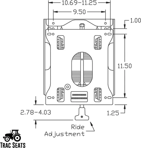 Miniatura 4 de TRAC SEATS Kit de suspensión de asiento fabricado en los Estados Unidos para Snapper Pro Ferris Cub Cadet Big Dog Yazoo Grasshopper Scag Stihl RZ