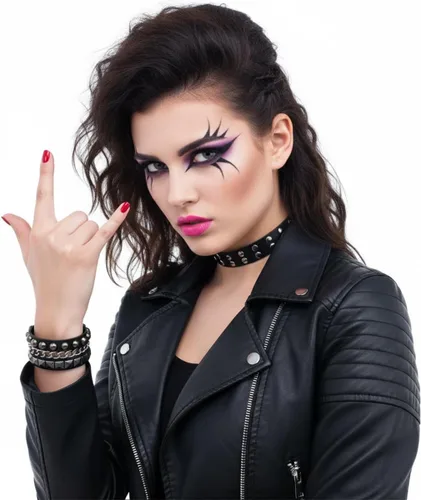 Miniatura 2 de 5 pulseras de cuero para hombres y mujeres, punk, gótico, rock, con pinchos de los años 80, accesorios de metal con tachuelas, pulsera negra