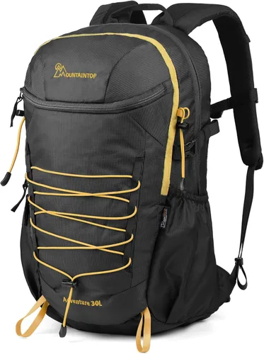 Miniatura 8 de MOUNTAINTOP Mochila de senderismo, mochila de campamento de 25 litros, mochila de senderismo para hombres y mujeres, mochila de viaje ligera