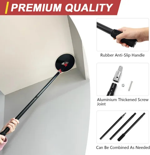 Miniatura 3 de SCOTTCHEN Lijadora de Poste para Paneles de Yeso, Lijadora Radial de 9 Pulgadas con Poste Redondo de Extensión de 47 Pulgadas para Pared Seca