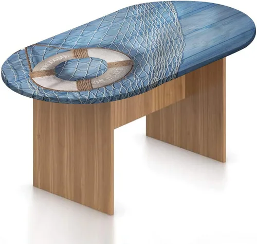 Miniatura 8 de Mantel ajustable ovalado de poliéster elástico para niños, planetas dibujados a mano, asteroides, constelaciones, monocromo, universo, estampado