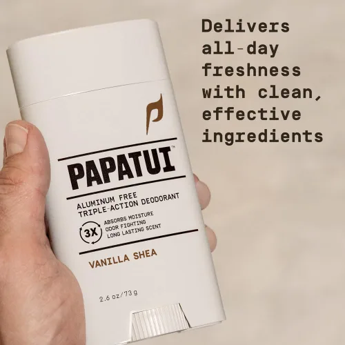Miniatura 4 de PAPATUI by Dwayne Johnson Desodorante sin aluminio para hombres, protección de olores, absorción de humedad, fórmula nutritiva para la piel