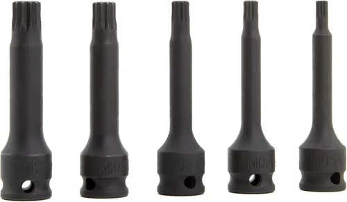 Miniatura 4 de Genius Tools Juego de llaves de vaso de impacto cuadrado triple Dr. de 5 piezas 3/8" TM-305