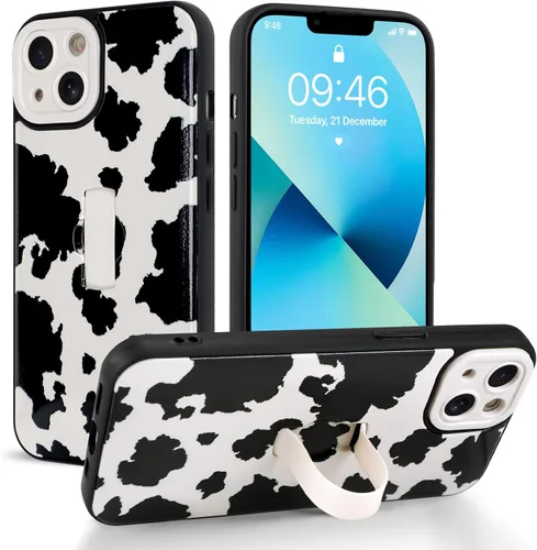 Miniatura 7 de Funda compatible con iPhone 17 Pro Max con correa de mano para los dedos, funda de teléfono con estampado de leopardo y guepardo para mujeres