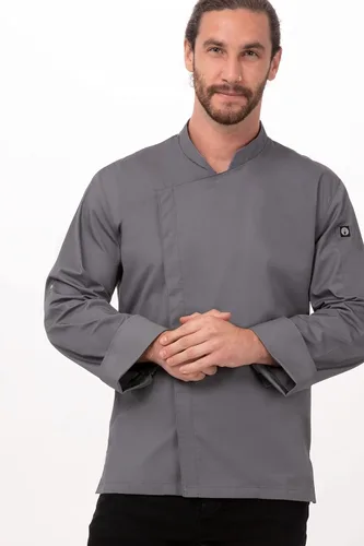 Miniatura 7 de Chef Works Abrigo de chef Lansing para hombre