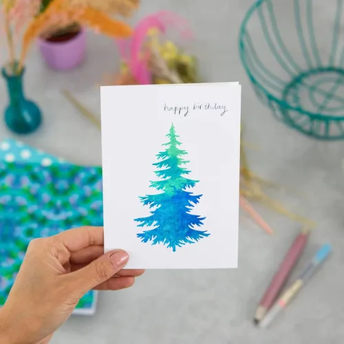 Miniatura 6 de 15 plantillas de árboles, pino abeto ciprés cedro de 3 x 6 pulgadas, plantillas de bosque de árboles de Navidad para pintar, plantillas de árbol