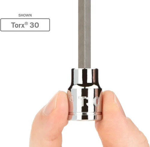 Miniatura 3 de TEKTON - Llave de vaso de bits Torx T50 de impulsión de 3/8 pulgadas larga SHB14450