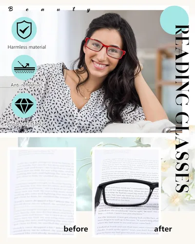 Miniatura 5 de Umigy Paquete de 24 lentes de lectura a granel, lentes de lectura para hombres y mujeres, lentes de lectura, lentes de lectura, lentes ligeros
