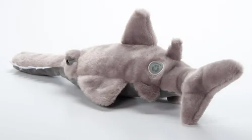 Miniatura 8 de The Petting Zoo Peluche de tiburón diente de sierra, regalos para niños, animales salvajes del océano Onez, juguete de peluche de tiburón de 20
