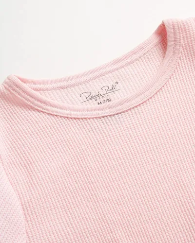 Miniatura 19 de Rene Rofe Girls' Thermal Underwear Set - 2 Piece Waffle Knit Top and Long Johns (2T-16)