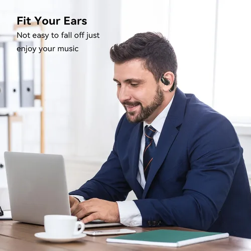 Miniatura 6 de OWS - Auriculares inalámbricos Bluetooth 5.4, auriculares inalámbricos con ganchos para las orejas y micrófono, IPX5 impermeable, rango 64H
