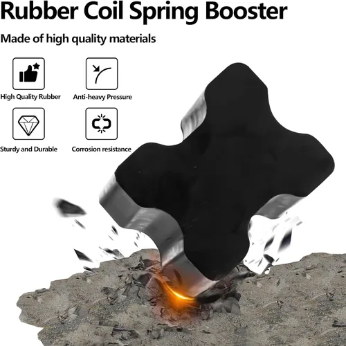 Miniatura 3 de Espaciador de resorte helicoidal de goma, espaciadores de resorte helicoidal resistentes para automóvil, espaciadores de elevación de resorte