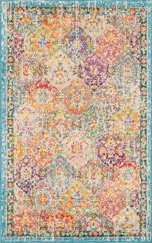 Miniatura 18 de Unique Loom Penrose Collection - Alfombra de área - Blake (2' 2" x 3' 1" Rectángulo, Verde/Beige)