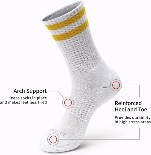 Miniatura 3 de MONFOOT Calcetines deportivos para hombre y mujer, 4-8 pares, paquete múltiple