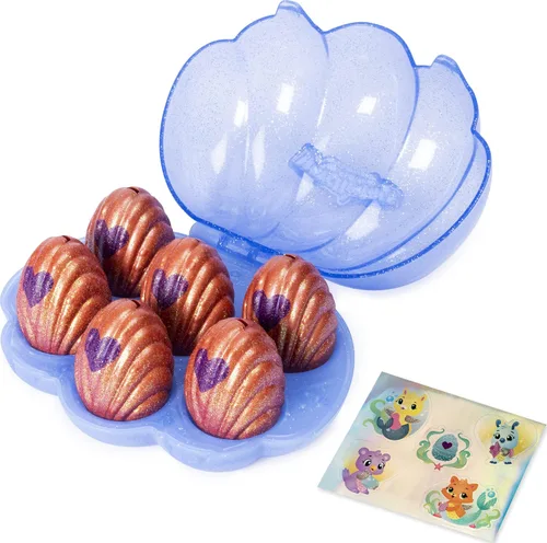 Miniatura 2 de HATCHIMALS CollEGGtibles, Mermal Magic - Paquete de 6 fundas de transporte con coleccionables de temporada 5, para niños de 5 años en adelante