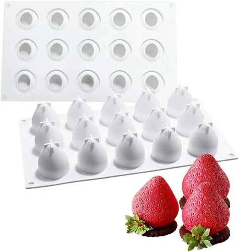 Miniatura 35 de OCPO Kitchen - Molde de silicona 3D en forma de piedra para hornear pastel de mousse, postre francés, pastelería, chocolate, pudín, cupcake