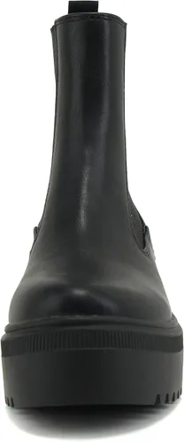 Miniatura 4 de Soda Reeve Botín de tobillo Chelsea con plataforma y suela de tacón bajo para mujer con doble elástico