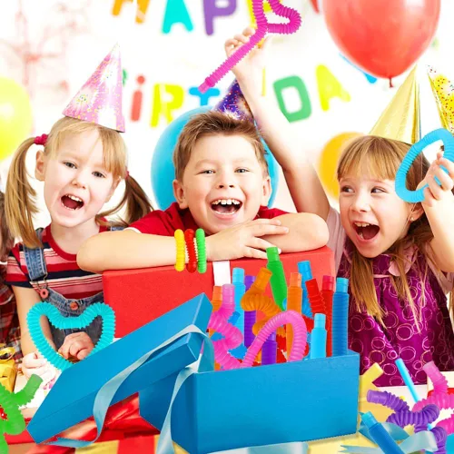 Miniatura 7 de Paquete de 52 Tubos Pop, Juguetes Sensoriales Recuerdos de Fiesta Para Niños de 8-12 4-8 Juguetes Fidget Para Ansiedad Rellenos de Bolsas